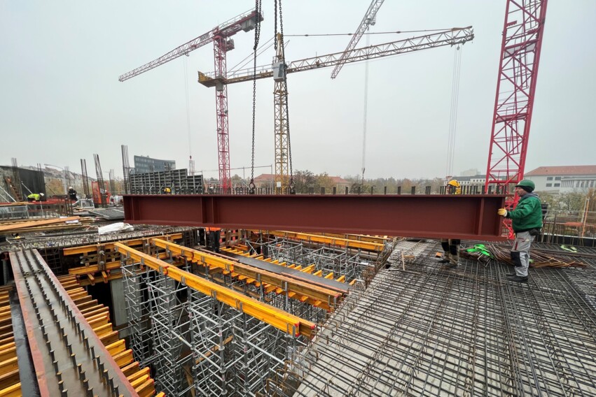 Johannistor - Einbau Verbundtr&auml;ger