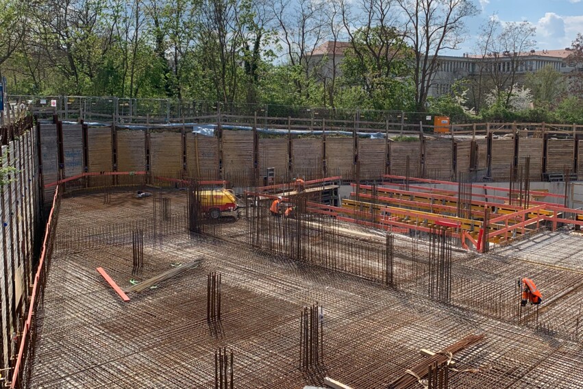 Johannistor- Decke &uuml;ber 2. Untergeschoss