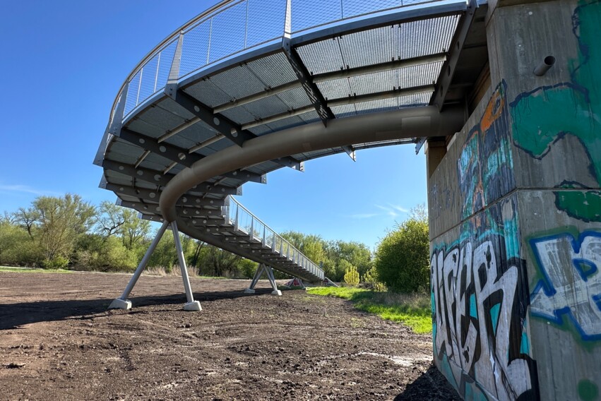 Brücke Ruderkanal Rampe querformat Brücke Ruderkanal Rampe querformat