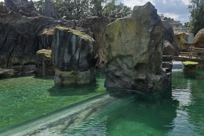 Zoo Feuerland - Wasserbecken mit Acrylglasr&ouml;hre