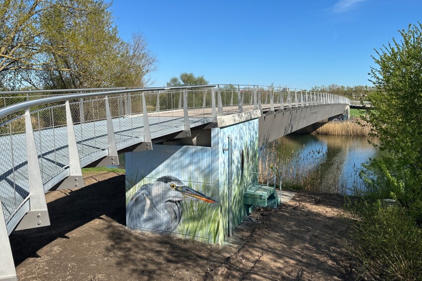 Br&uuml;cke Ruderkanal Widerlager